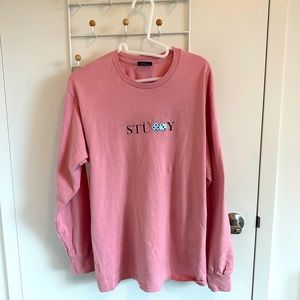 Stussy Pink Dice Long Sleeve